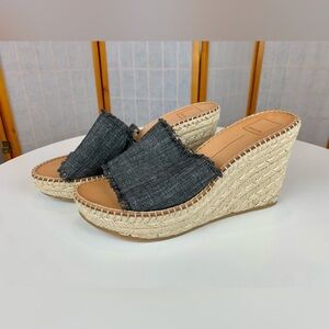 Dolce Vita Denim Platform Espadrilles - Size 8.5 - EXCELLENT